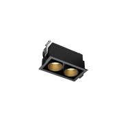 【ALTH80224-10W】10W LED Spotlight Black+Gold Cup