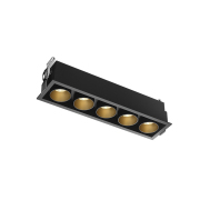 【ALTH80224-25W】25W LED Spotlight Black+Gold Cup