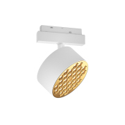 【2ALGD2280106-20W】22-Series White+Gold 20W Spotlight LED Magnetic Track Light