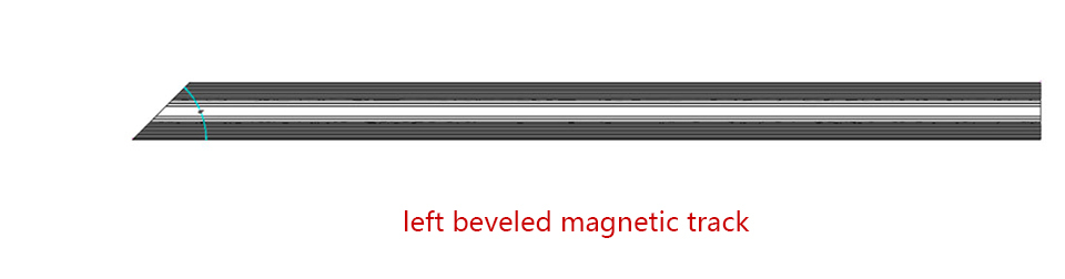 22-Series Recessed Horizontal Beveled 48V Magnetic Track 【2C3GDT2240-1R-BS-XR】【2C3GDT2240-1L-BS-XR】