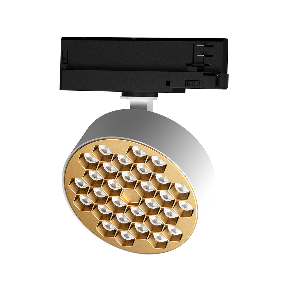 【ALGD80106】20W White + Gold LED Track Light