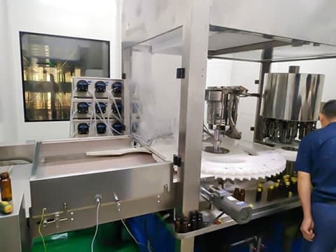 Application of the peristaltic pump--filling system