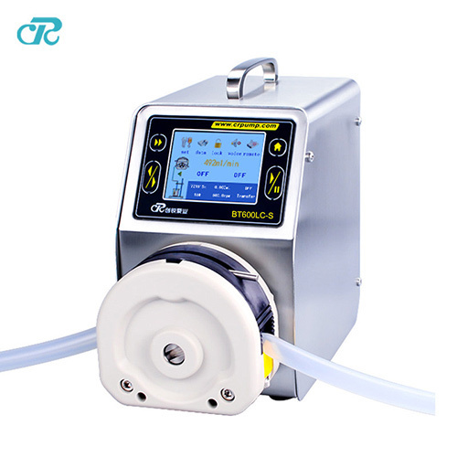 What is the role of peristaltic pump in seed coater?