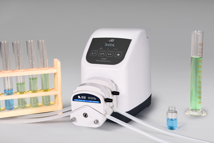Peristaltic pumps are used in chemical reactions