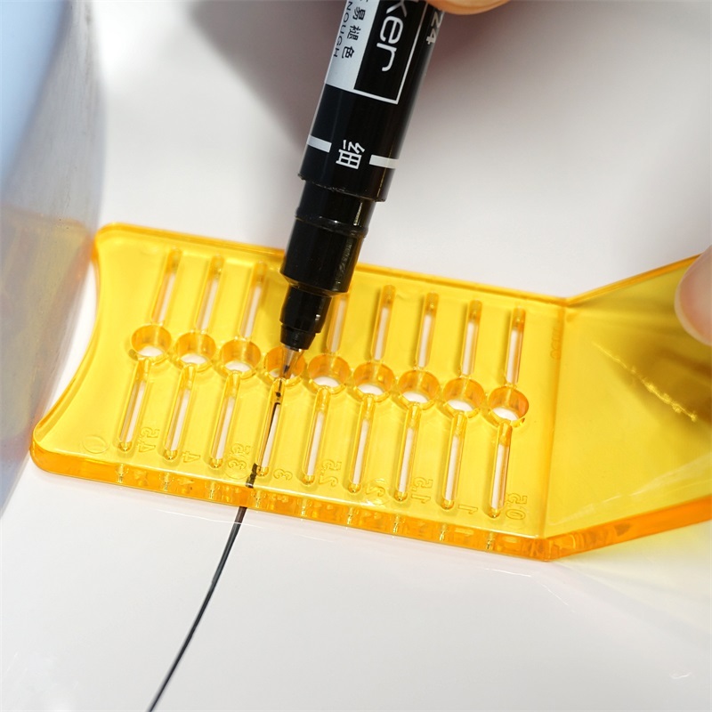 Competitive Car Stickers Scraper Plate Yellow and Orange Plastic Film Tools ODCA 