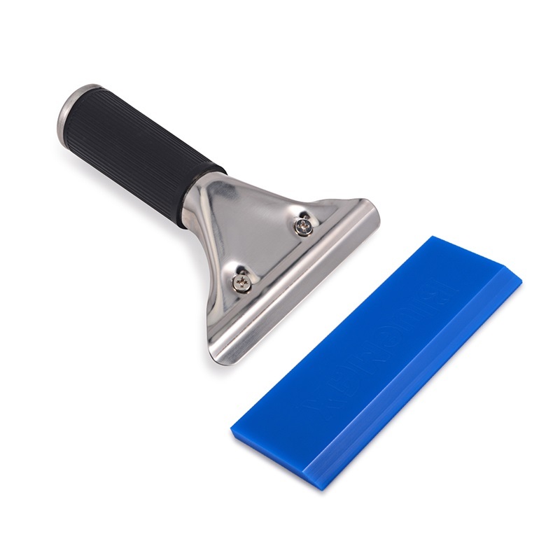 1pc Stainless Steel Random Color Cleaning Shovel, Small Squeegee For Home