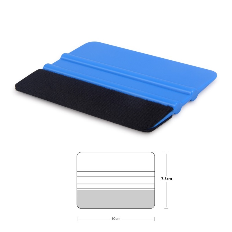 Wholesale Blue Mini Squeegee Decals With 3M Felt Edge Sticker, Pa