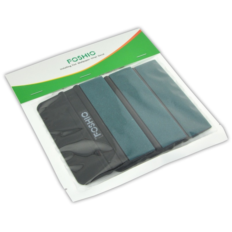 FOSHIO 3 Pack Suede Felt Squeegee Different Size Car Wrap Kit