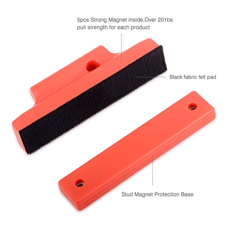 12IN1 Vinyl Wrap Tools Felt Squeegee 2 Magnets for PPF Install Window Tint  US