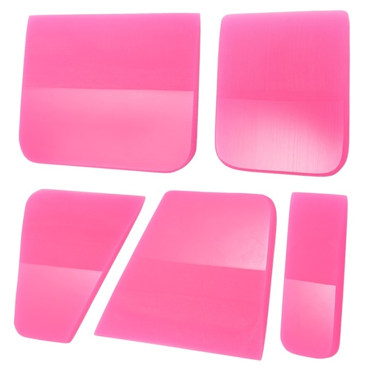 FOSHIO 3PCS Soft Rubber PPF Squeegee Window Tint Wrap Squeegee TPU Wra