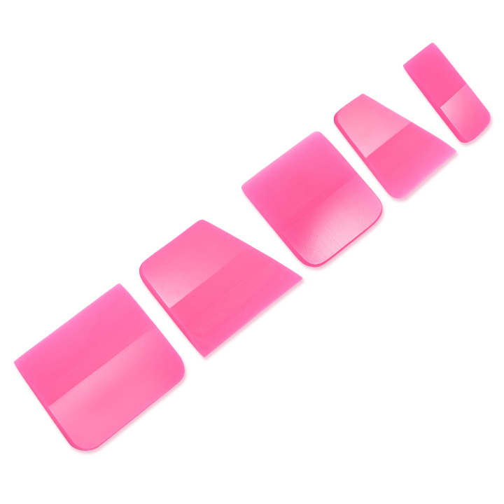 5 Piece Pink PPF Squeegee – Strictly Wrap Tools