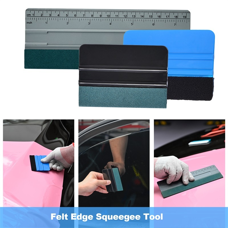 PPF Squeegee Felt, Car Vinyl Wrap Tools Magnet Gasket Snitty Cutter Window  Tint