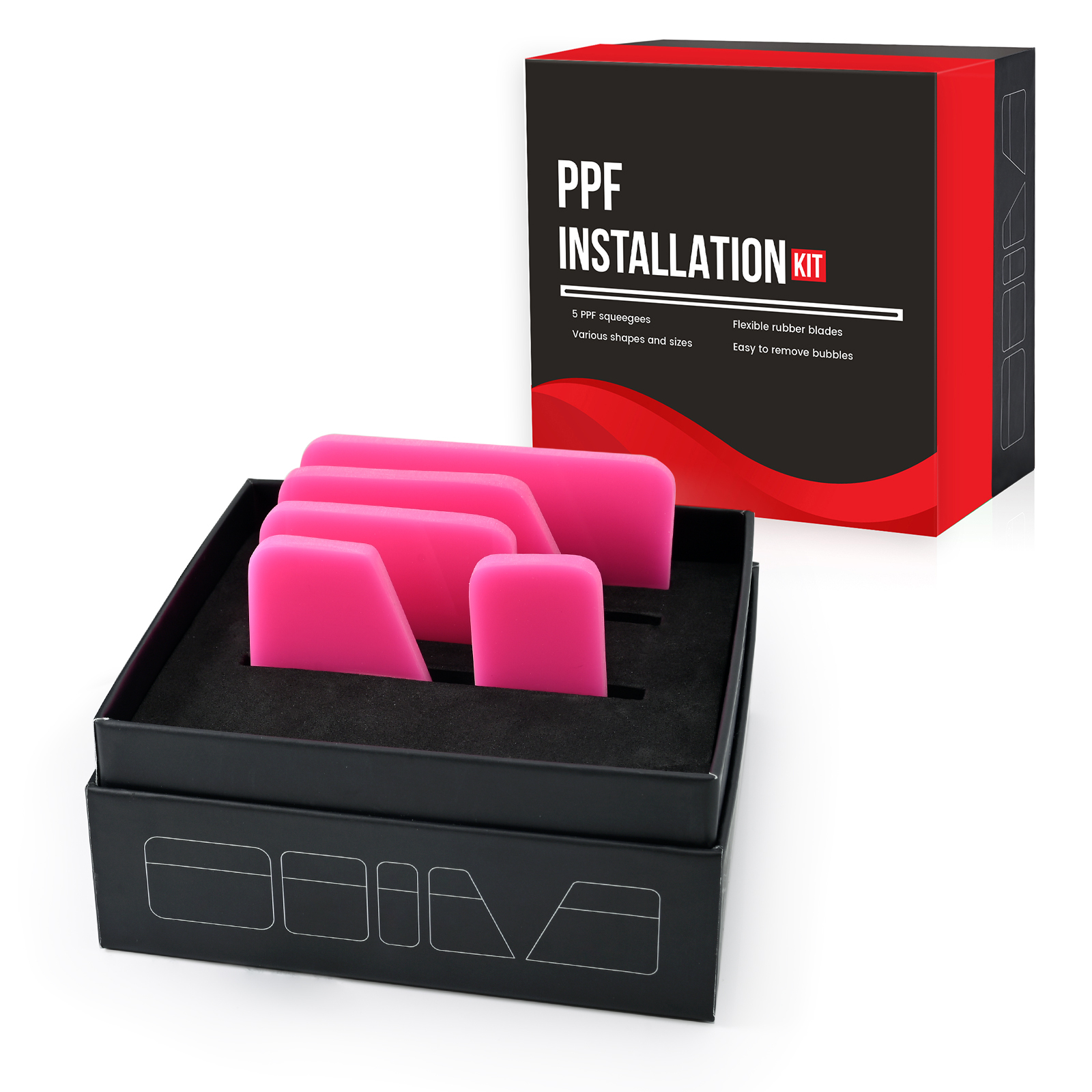 Pink PPF Squeegee for Car Vinyl Paint Film Installation – vinylfrog