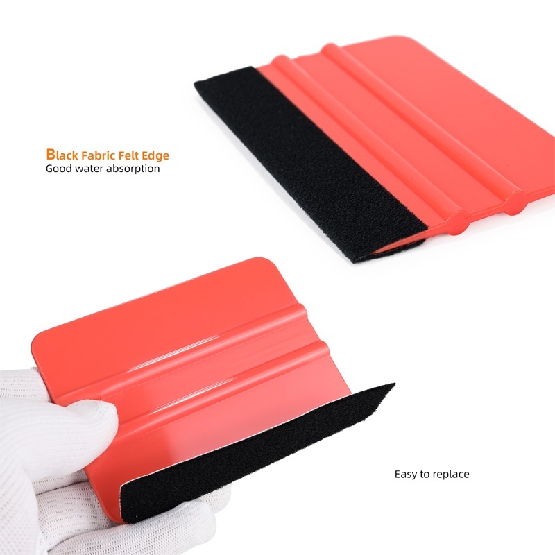 Vinyl Round Edge Wrap Felt Squeegee 4 - Hardness Wrapping Tools PPF Switch  Card