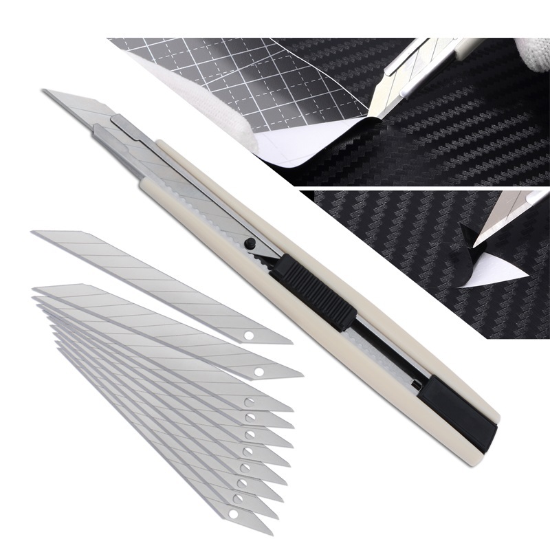 New Car Vinyl Tint Film Installation Tool Kit Rubber Scraper Magnetic  Holder Wrapping Sticker Carving Knife with Spare Blades - AliExpress