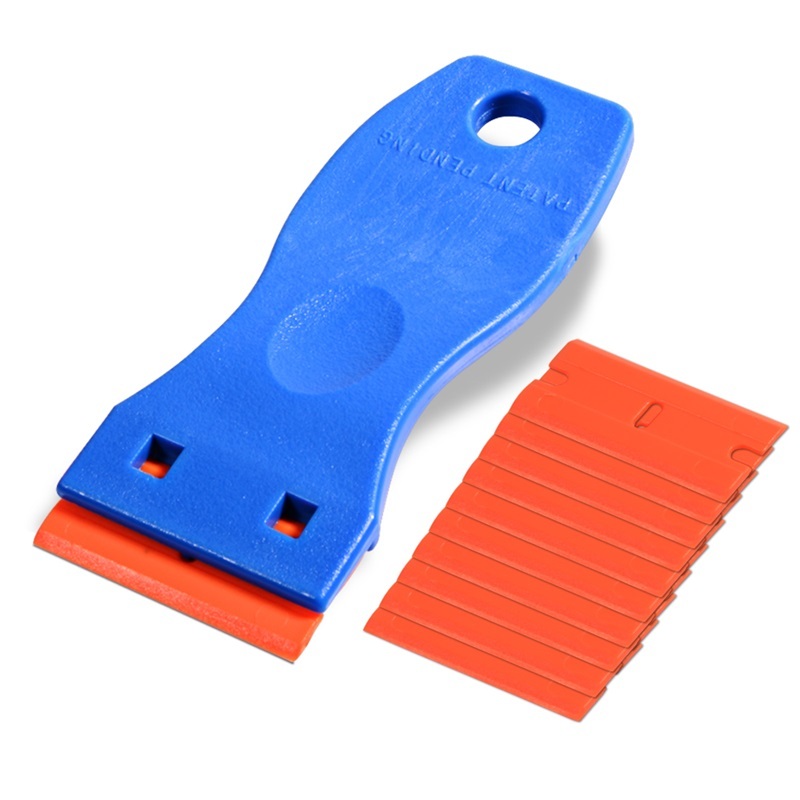 FOSHIO Plastic Razor Blade Scraper Cleaning Scraper for Sticker Adhesi