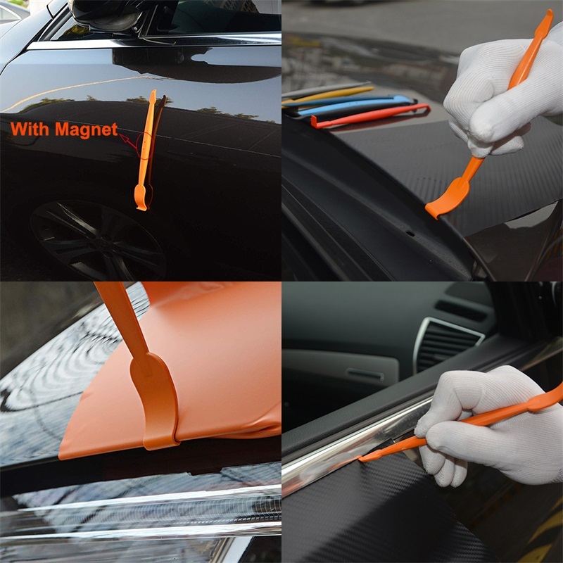 FOSHIO Vinyl Wrap Magnetic Stick Squeegee Vehicle Window Tint Tool Set