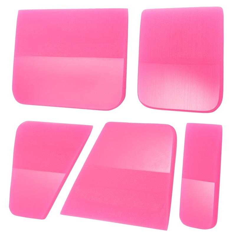 Pink Rubber TPU Squeegee PPF Soft Scraping For Window Wrap I4B3
