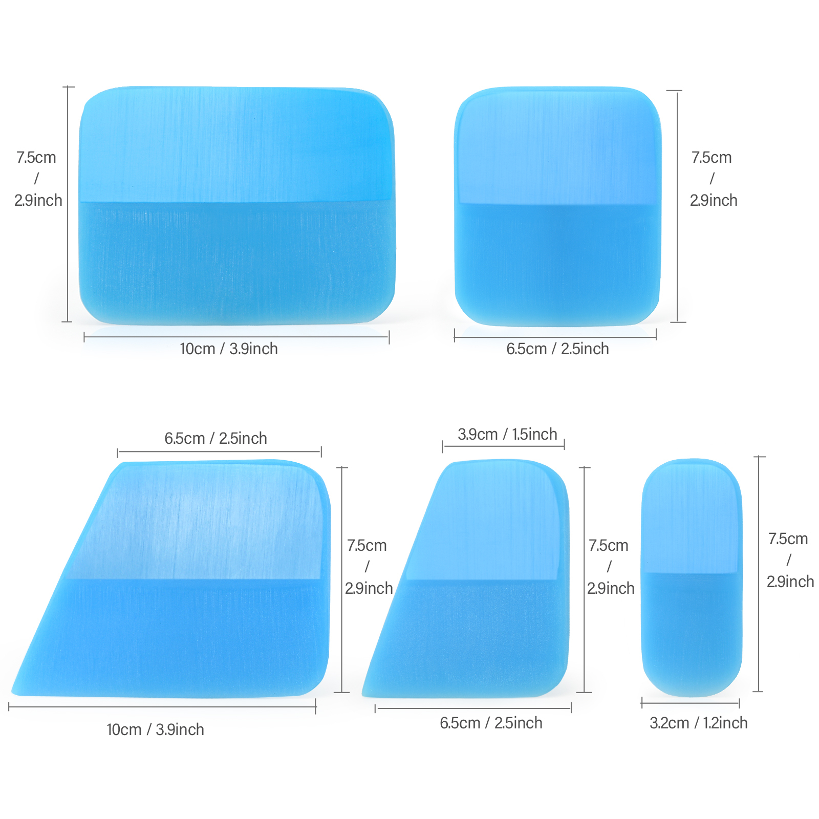 FOSHIO 13 Inch Aluminium Speed Loader Squeegee Window Tint Tool Kit for  Window Film Installation, Blue