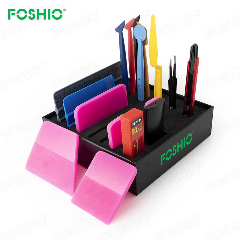 FOSHIO Wrap Tinting Tool Gift Set PPF Rubber Squeegee Stick Tuck Squeegee Art Knife FOSHIO Wrap Tinting Tool Gift Set PPF Rubber SqueegeeTuck Squeegee