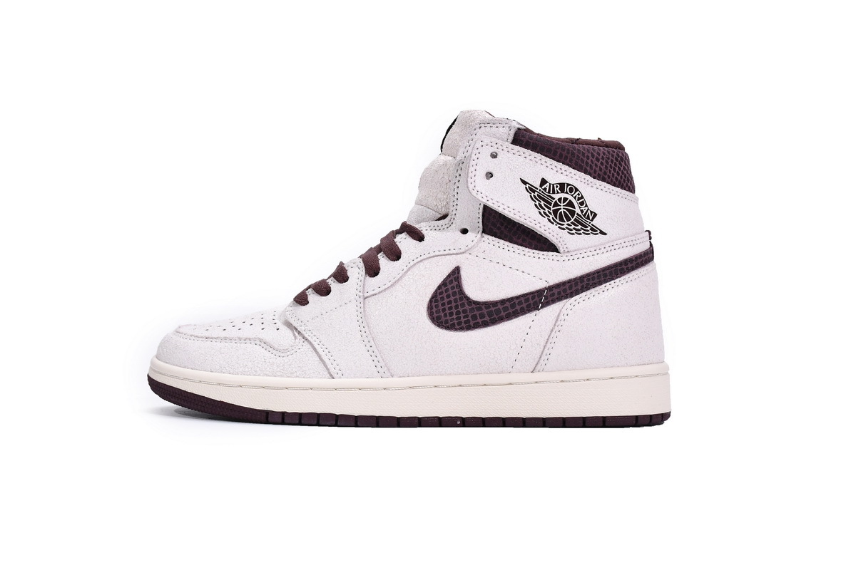 Air Jordan 1 High OG Sail/Burgundy Crush DO7097-100- Tony Shoe