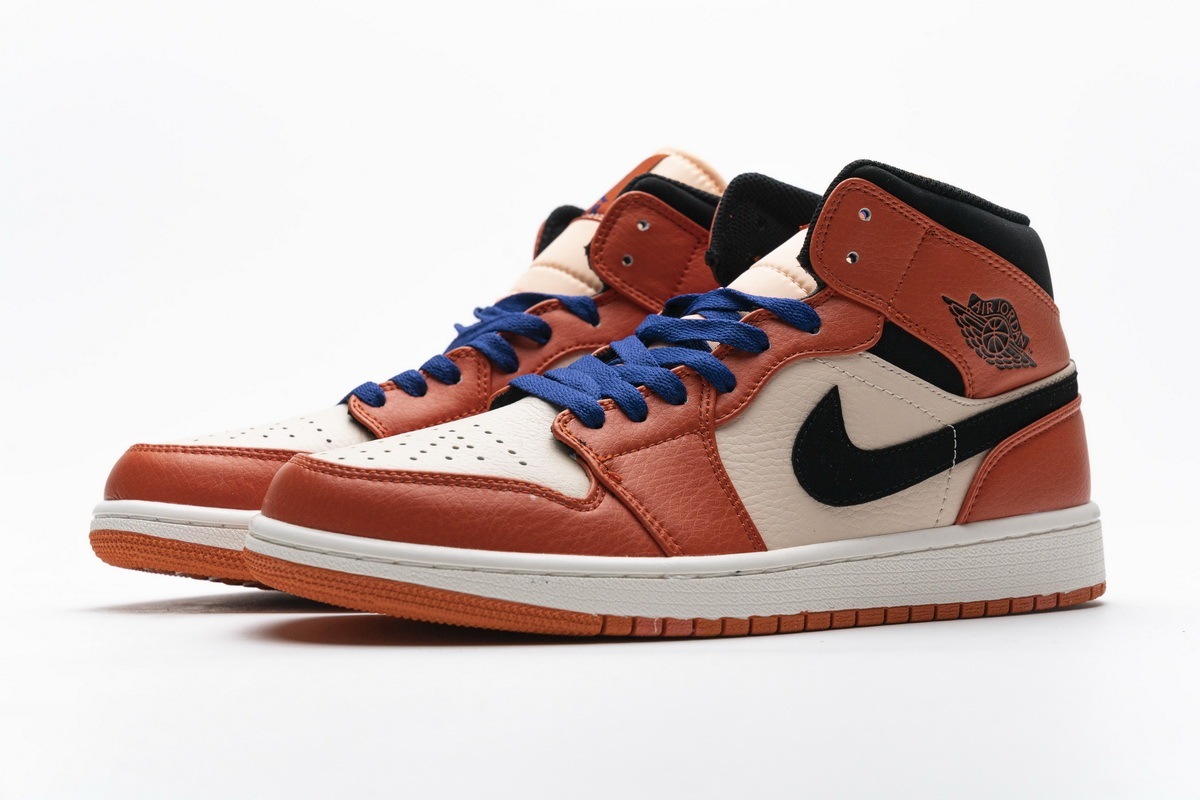 black team orange jordan 1