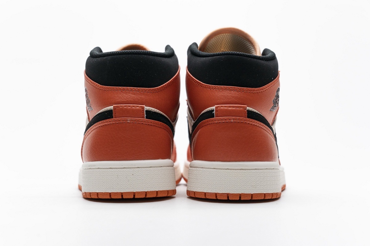 black team orange jordan 1