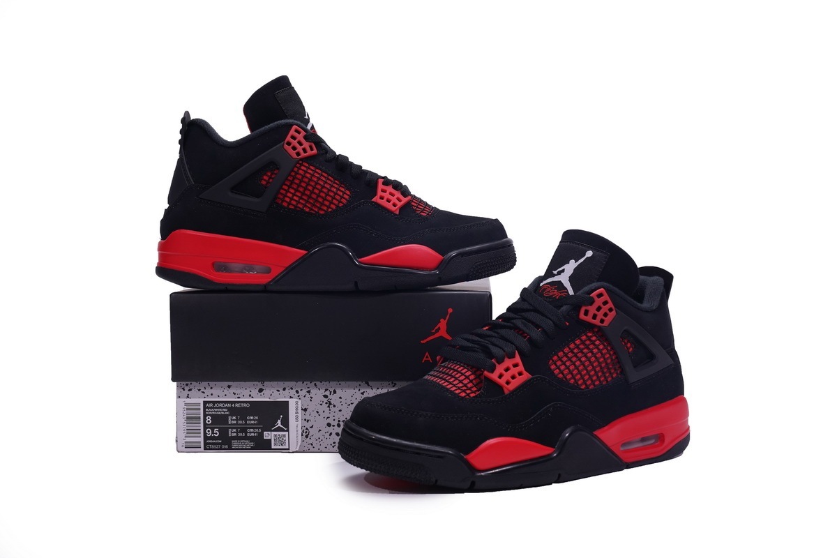 TOP Quality LJR Jordan 4 Retro Red Thunder - HotKicks