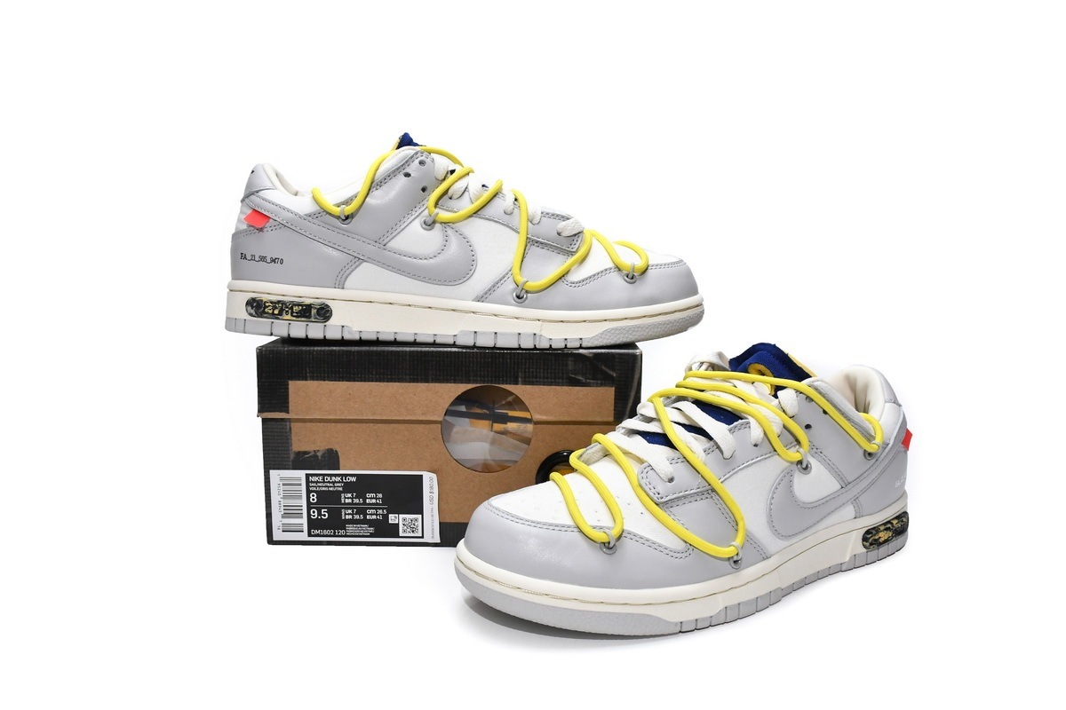 TOP Quality LJR Dunk Low Off-White Lot 27 - HotKicks