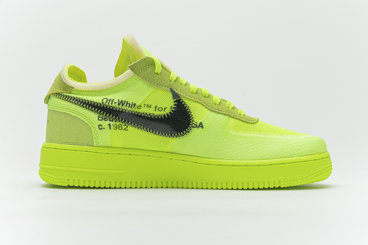 Nike Air Force 1 Low Off-White Volt Men's - AO4606-700 - US