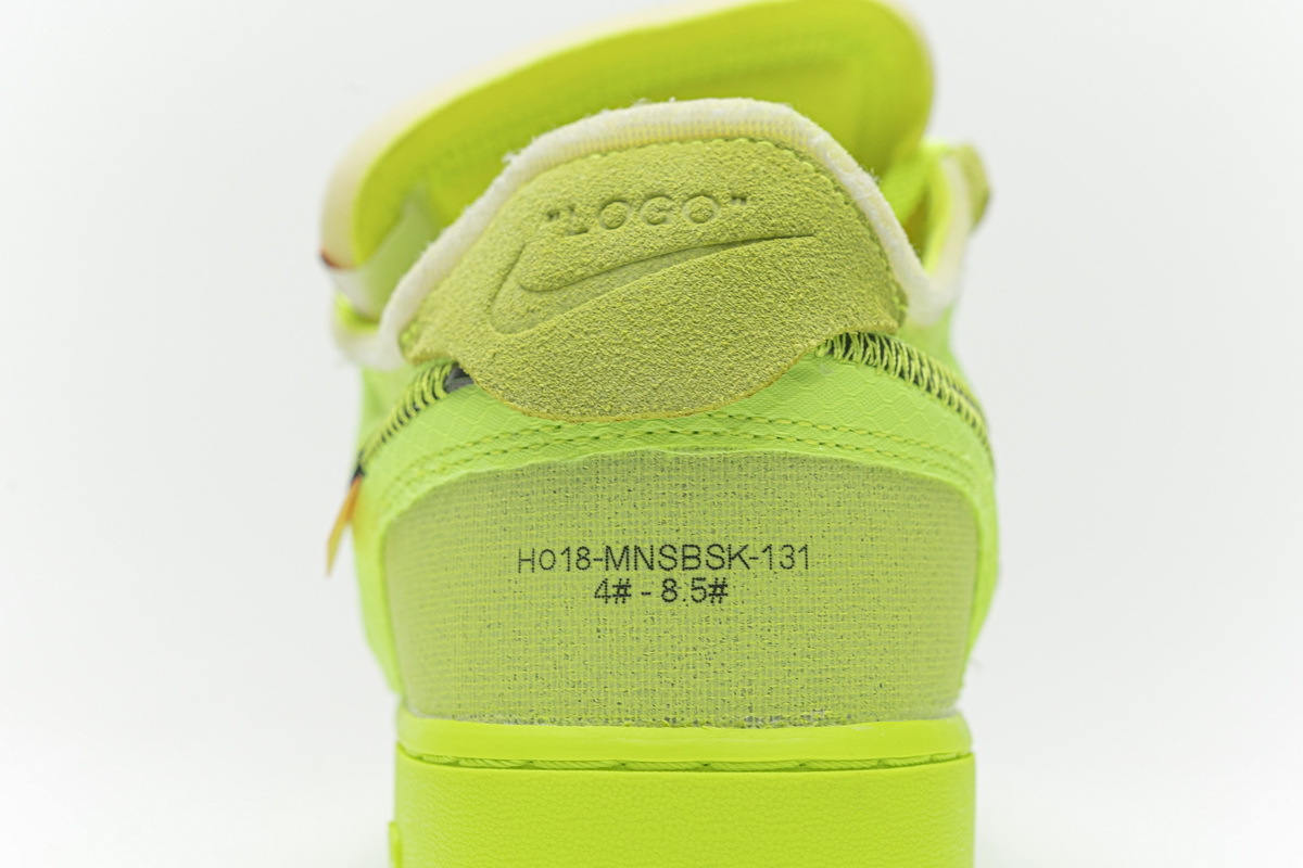 Virgil Gives Us a 'Volt' Off-White x Nike Air Force 1 Low - Sneaker Freaker