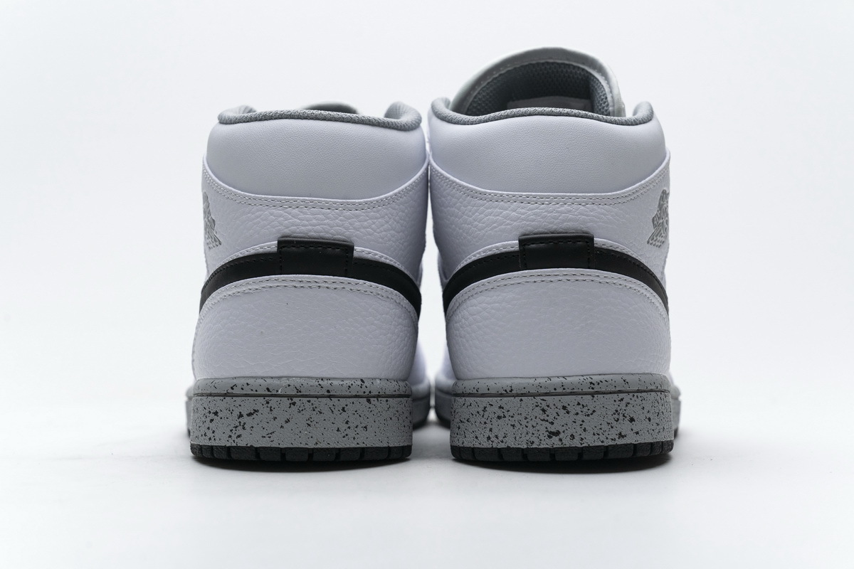 High Quality OG Jordan 1 Mid White Cement (GS) - Nike Air Jordan 1