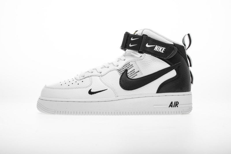 Nike Air Force 1 Mid Utility White Black 804609-103  Nike air shoes, Nike  fashion shoes, Black nike shoes