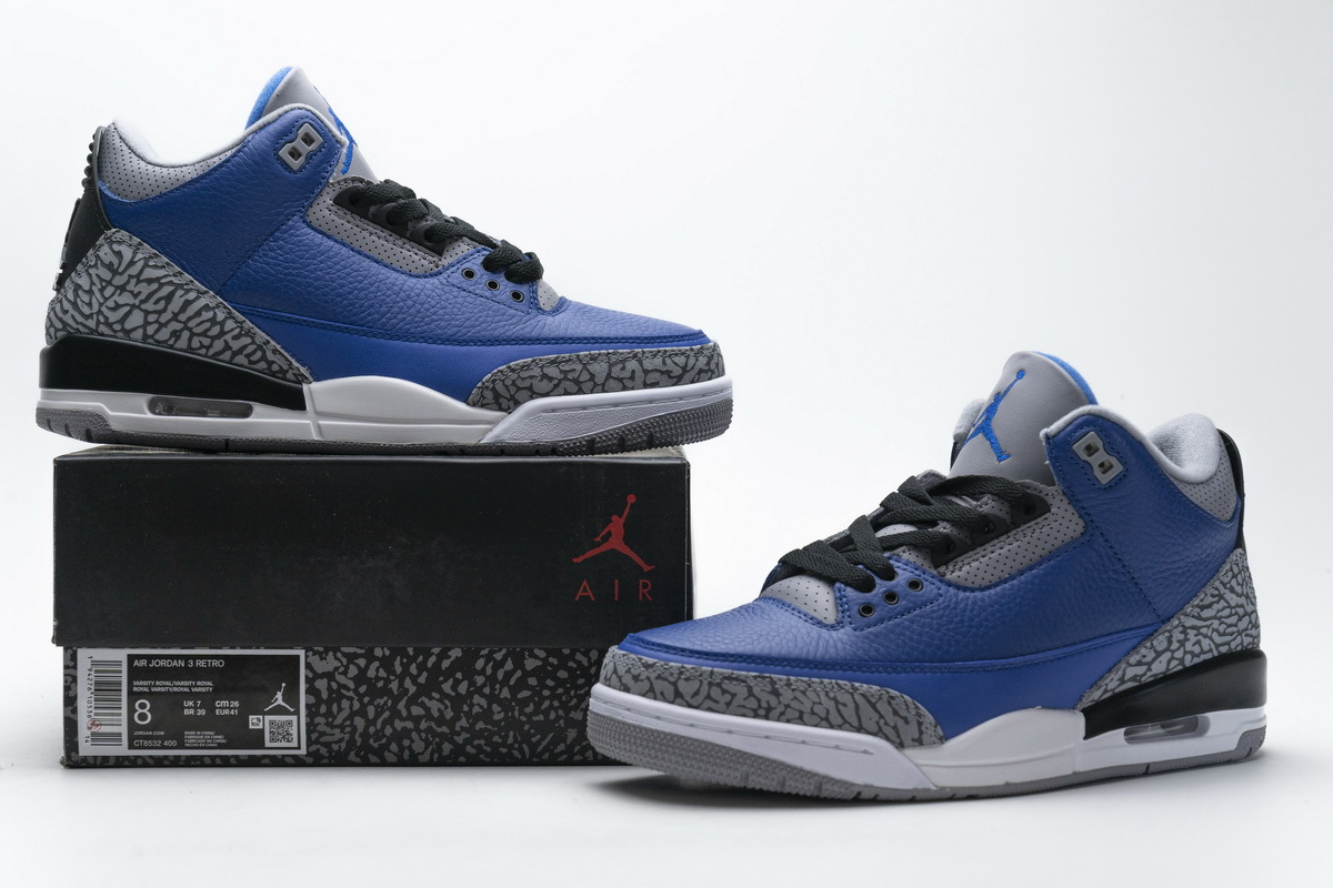 Air Jordan 3 Retro 'Varsity Royal' CT8532-400