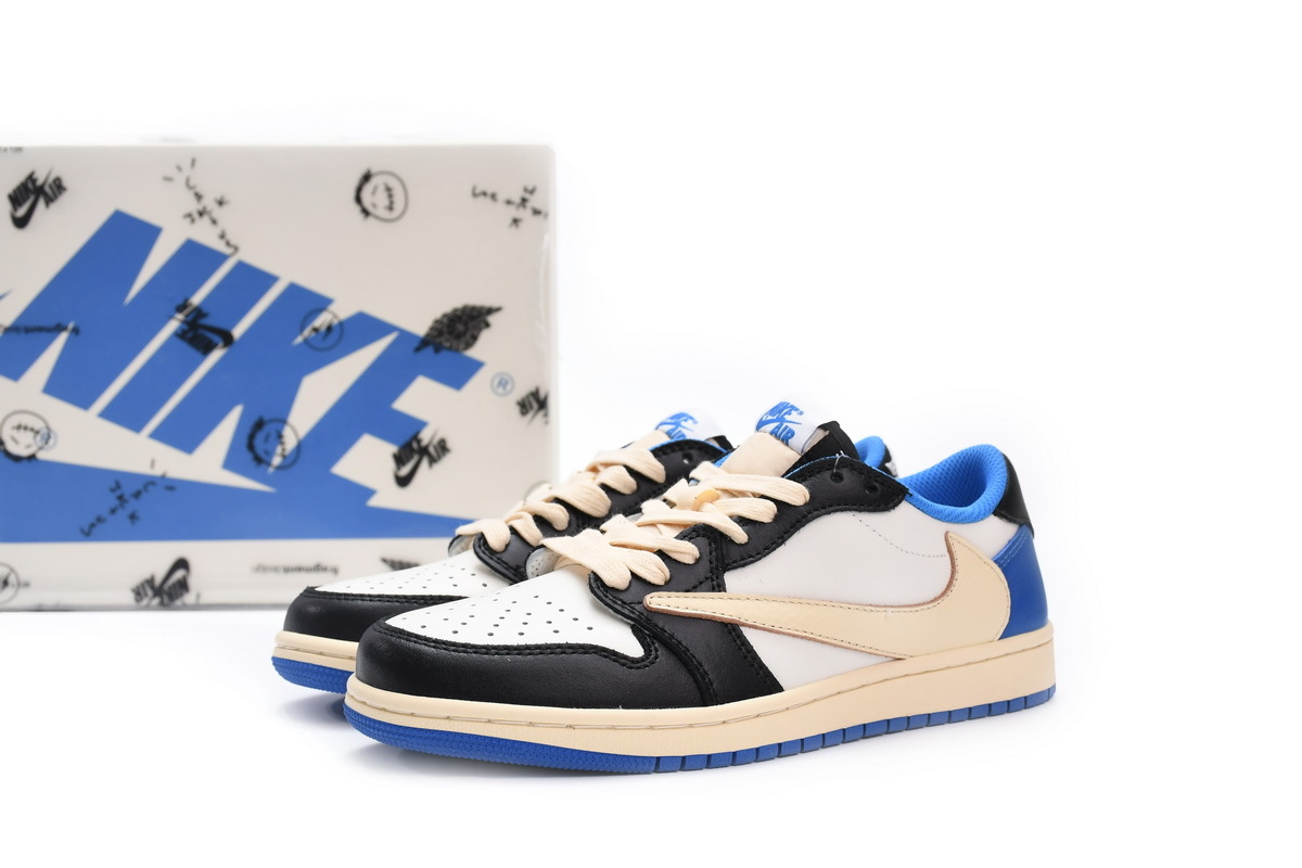 Top Quality Ljr Air Jordan 1 Low Travis Scott X Fragment Design Hotkicks