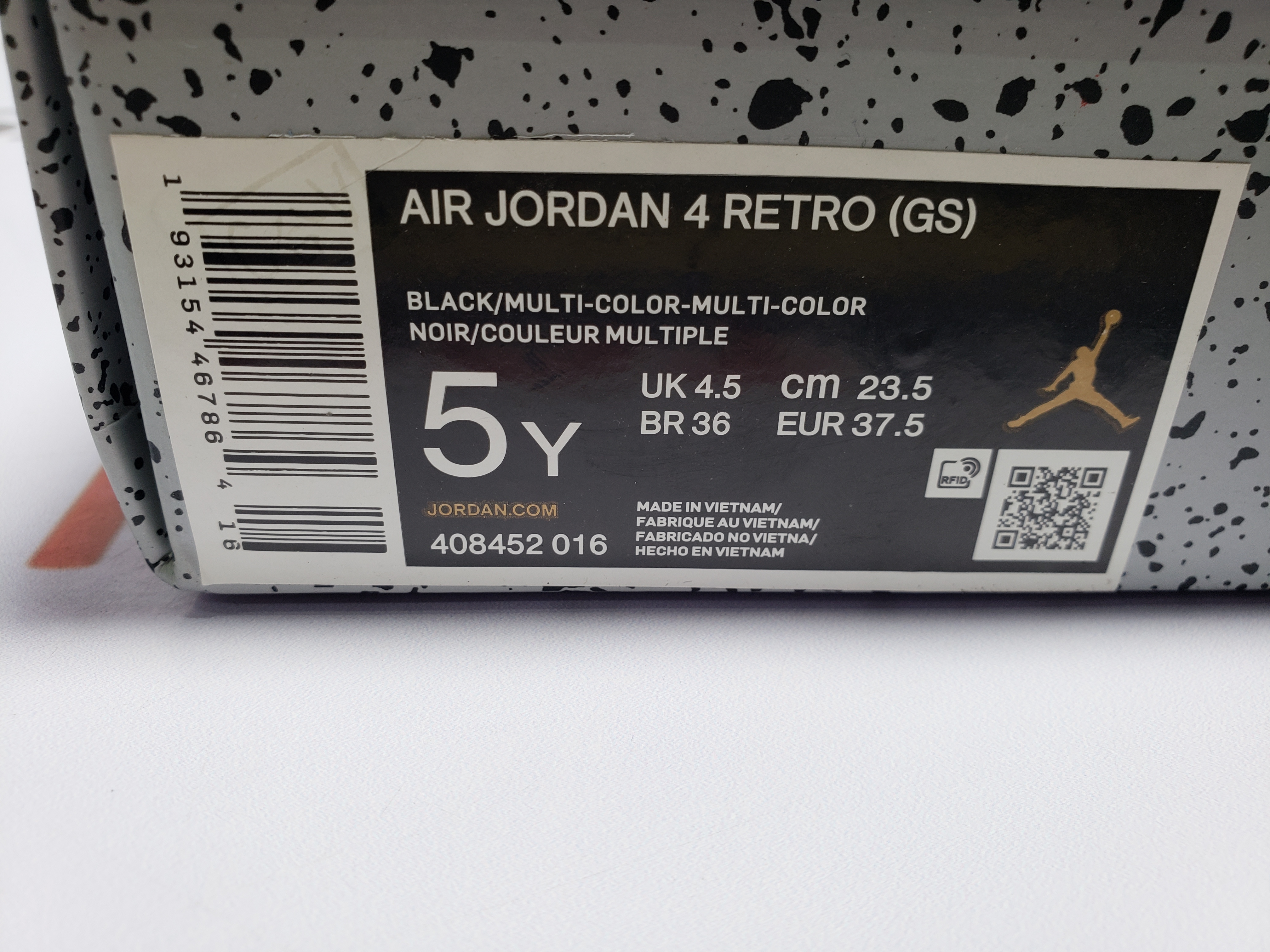 GS) Air Jordan 4 Retro 'Red Thunder' 408452-016 - KICKS CREW