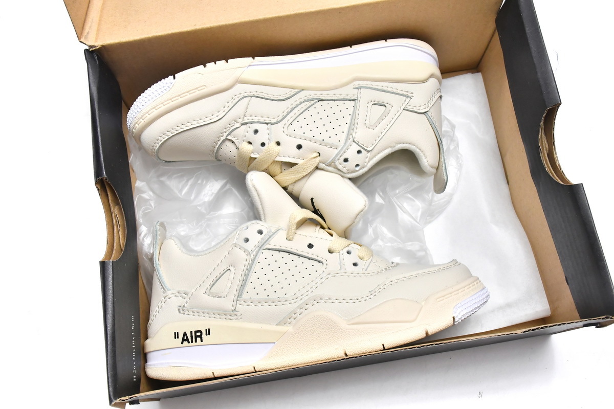 Off-White Air Jordan 4 Sail CV9388-100 Packaging