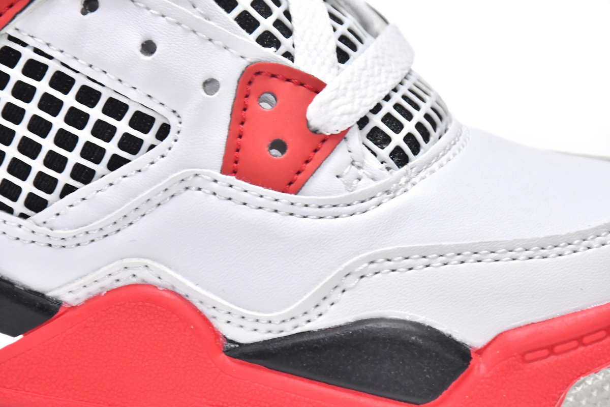  Nike Jordan Kid's Shoes Air Jordan 4 Retro OG (PS) Fire Red  2020 BQ7669-160 (Numeric_13_Point_5)