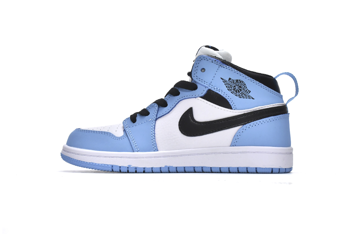 Jordan 1 Mid PS University Blue Jordan 1 kids shoes Jordan 1