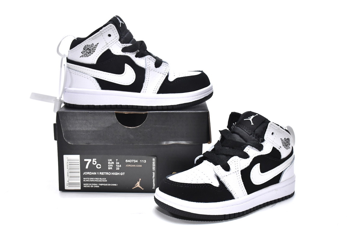 Jordan 1 Mid PS Tuxedo | Jordan 1 kids shoes - StclaircomoShops