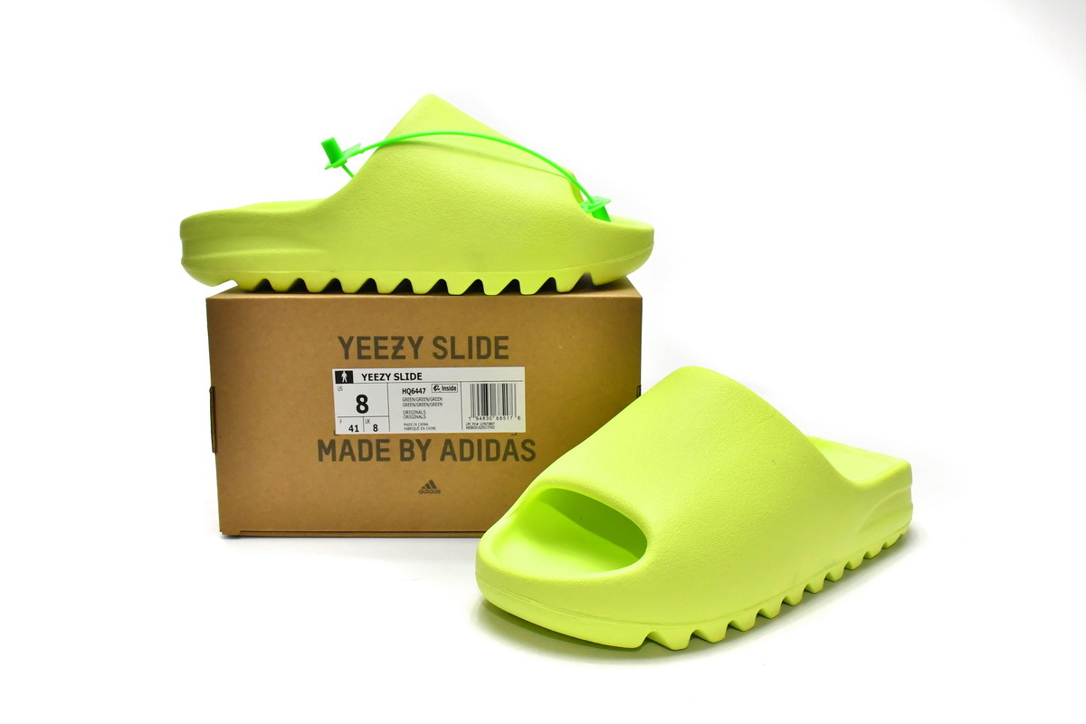 Yeezy Slide Glow Green, Where To Buy, HQ6447