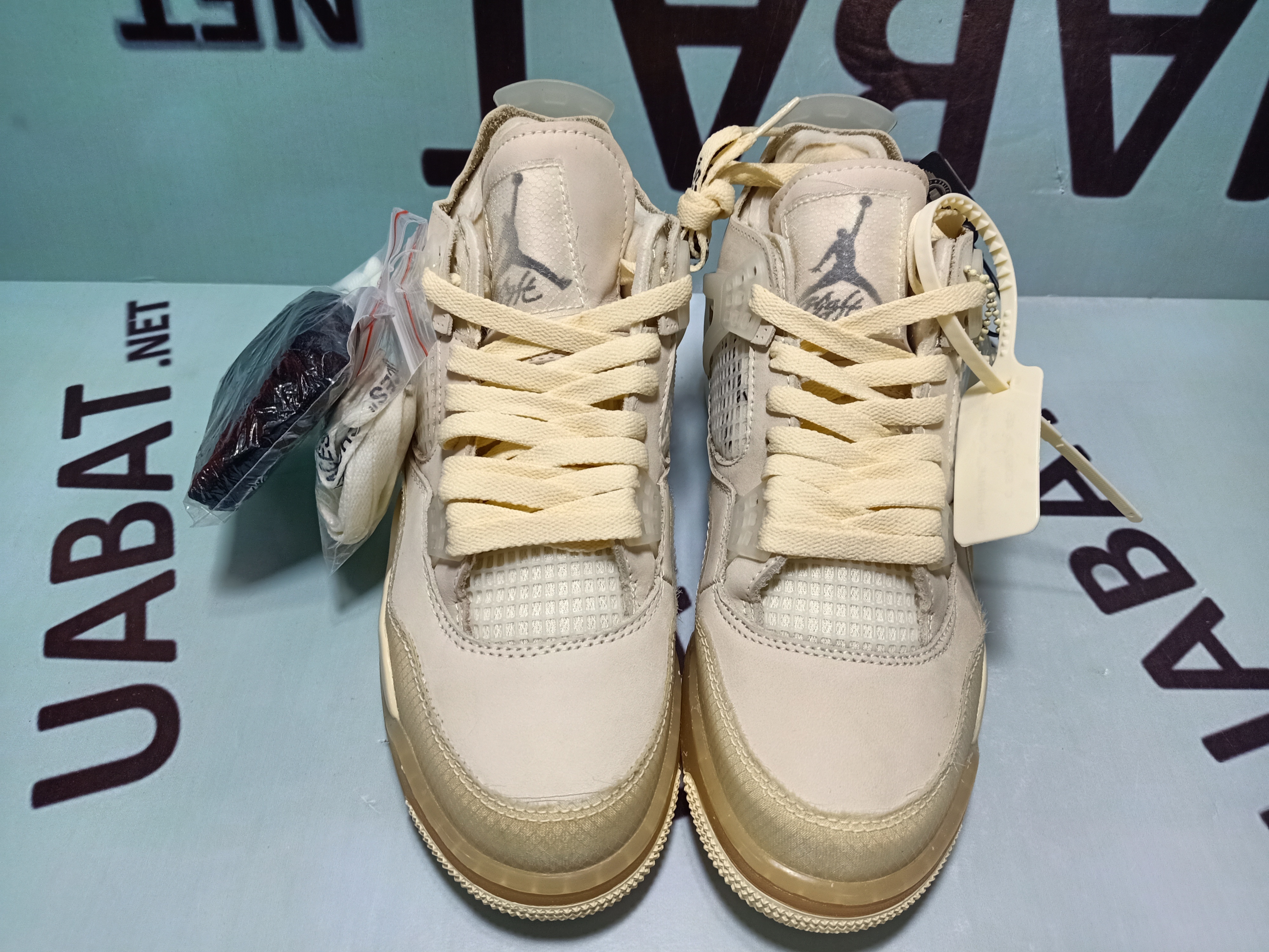 OFF WHITE Air Jordan 4 Sail REVIEW! (Detailed Look) 