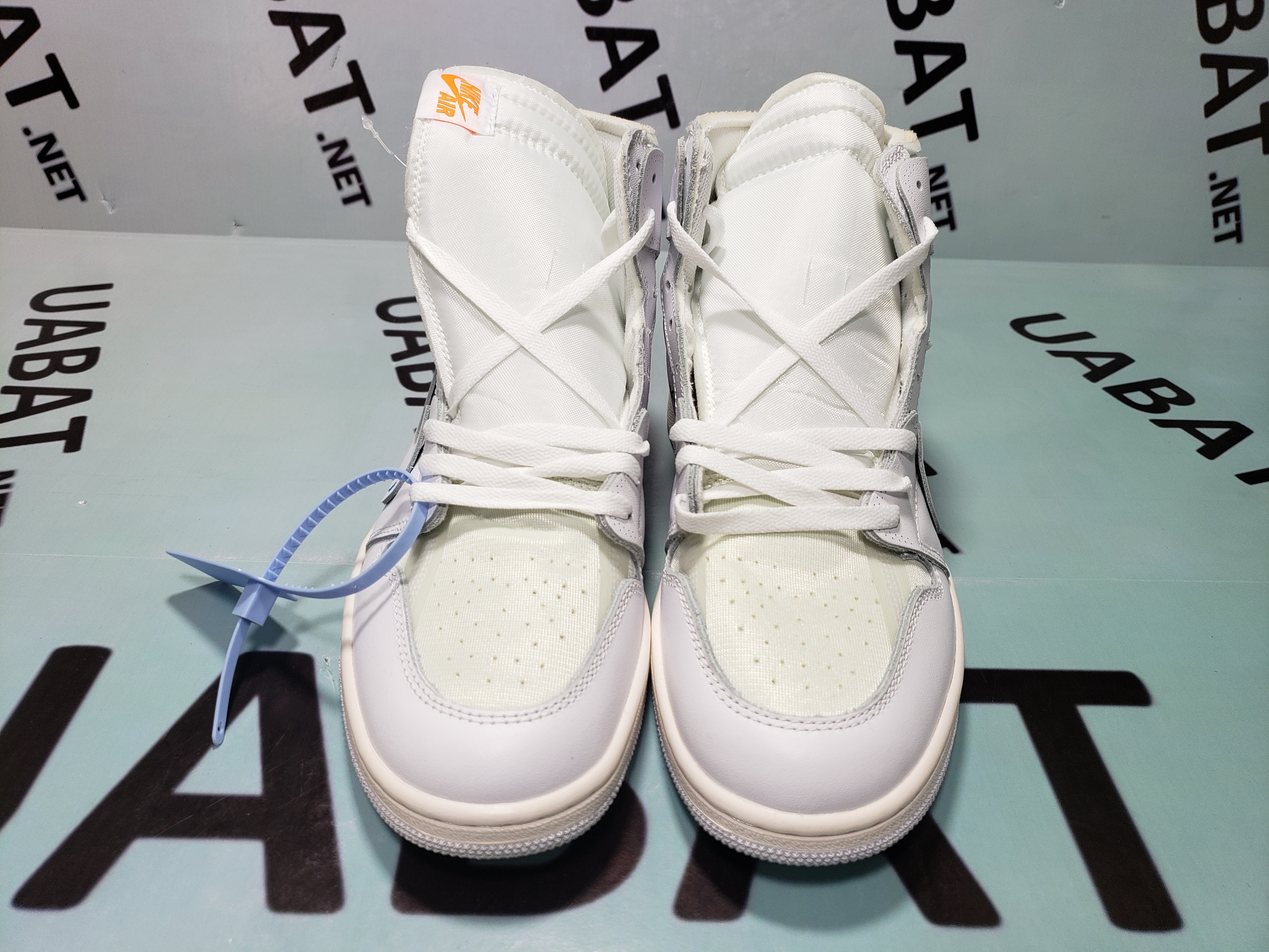 NIKE X OFF WHITE AIR JORDAN 1 WHITE NRG AQ0818-100