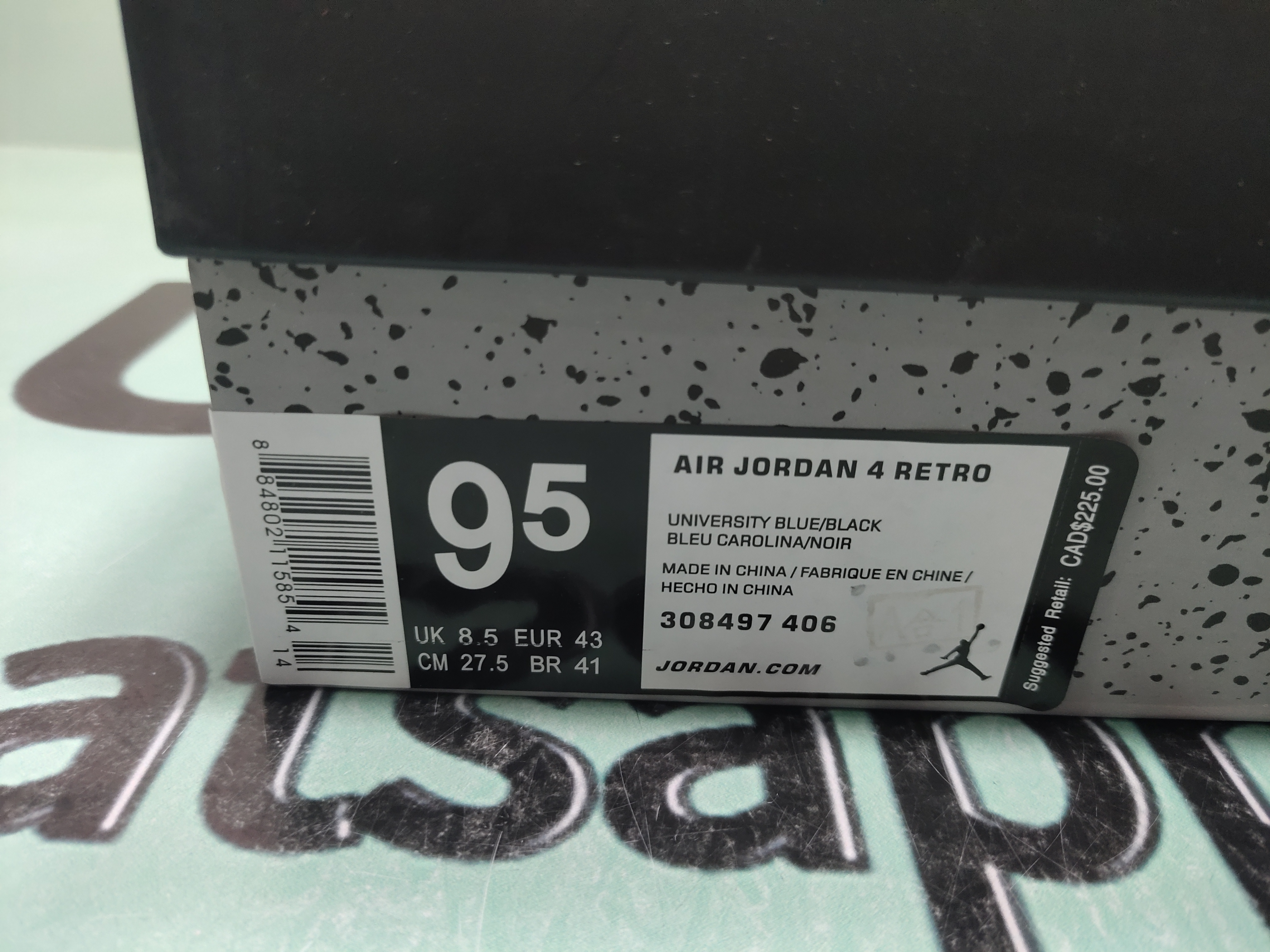 Nike Air Jordan 1 Retro Mid Black Hyper Royal Blue White UK 3 4 5 6 7 8 US New