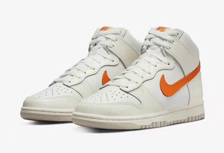 OGTONYSNEAKERS | New White and Orange Nike Dunk High Official Images Exposure!
