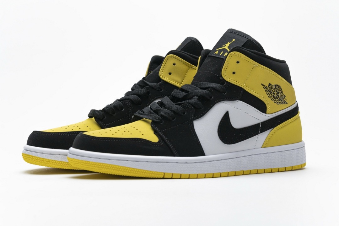 Air Jordan 1 Mid Yellow Toe Black â NUEVO INSTAGRAM: FOOTZONESPAIN2