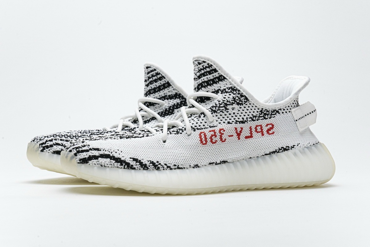 Cheap Adidas Yeezy Boost 350 V2 Zebra Cp9654 Menaposs Size 12 In Hand