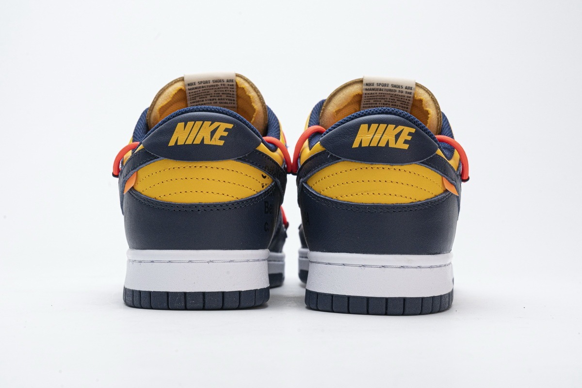 2019 Cheap Nike Dunk Low Off-White University Gold Midnight Navy CT0856-700 High Quality