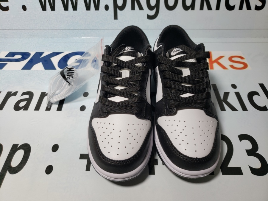 PKGOD Nike Dunk Low White Black (2021) DD1503-101 QC display