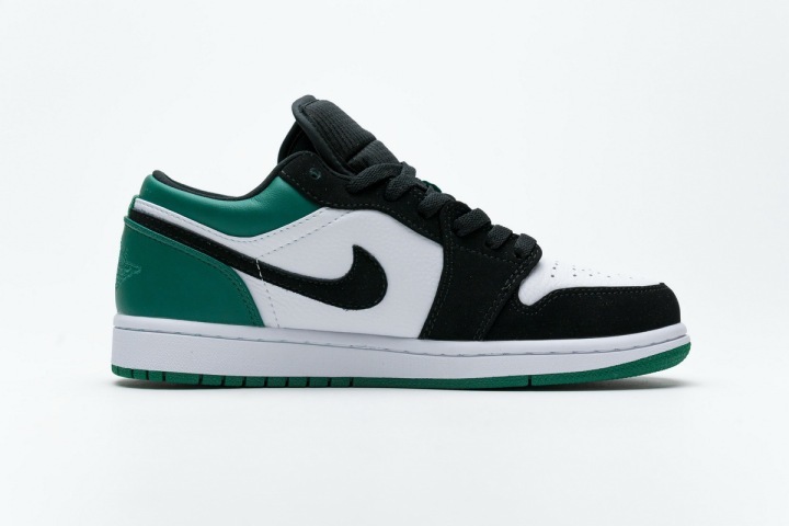 Air Jordan 1 Low White Black Mystic Green - Foots Kicks